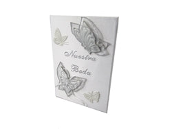 Load image into Gallery viewer, Premium Satin SPANISH BIBLE - Wedding - Butterfly (1 Pc)
