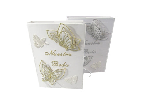 Premium Satin SPANISH BIBLE - Wedding - Butterfly (1 Pc)