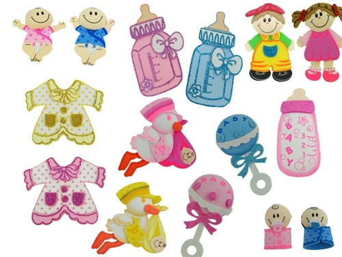 Load image into Gallery viewer, CLEARANCE - Miniature BABY FOAM Cut Outs - Hecho en Mexico (12 Pcs)

