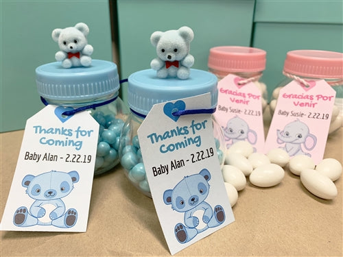 Personalized baby shower plates