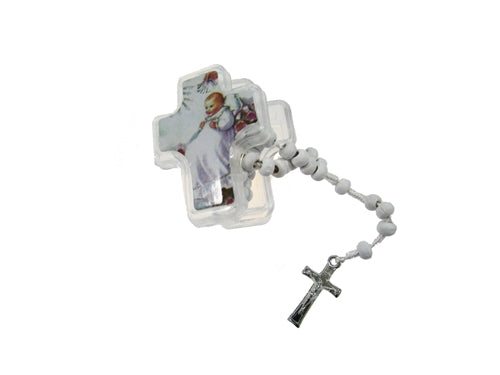 Load image into Gallery viewer, 2&quot; Baptism Rosaries with Cross Favor Box (12 Pcs)
