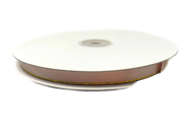 Load image into Gallery viewer, 3/8&quot; Satin Ribbon w/ Metallic Edges (50 Yds)
