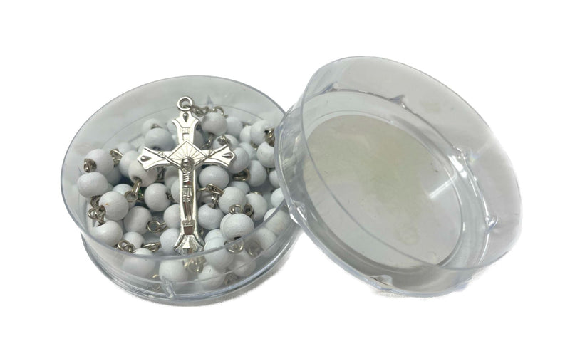 Load image into Gallery viewer, 19&quot; Scented Rose Petal Rosary w/ Favor Box - San Judas (12 Pcs)
