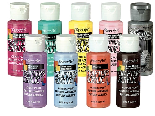 Decoart Crafter's Acrylic Paint Value Pack 12pc