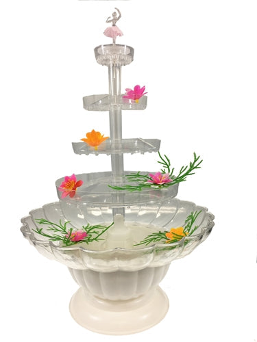 Lighted Water Fountain - 4 Tier with Accessories (1 Set)