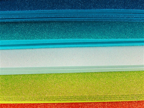 Láminas de espuma METALLIC GLITTER de 12" x 18" x 2 mm (10)