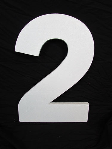 24" Inch Foam Numbers - 2" Thick (1 Pc)