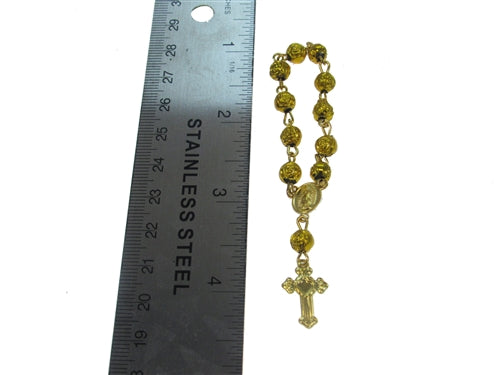 3.5" Miniature Finger Rosaries - Round Bead Design (10 Pcs)