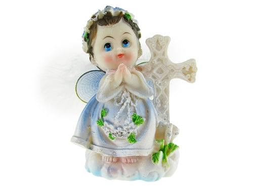 3.5" Poly Resin Angel Figurine (12 Pcs)