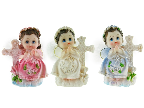 Load image into Gallery viewer, 3.5&quot; Poly Resin Angel Figurine (12 Pcs)
