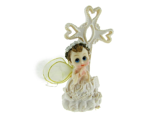 4" Poly Resin Angel Figurine (12 Pcs)