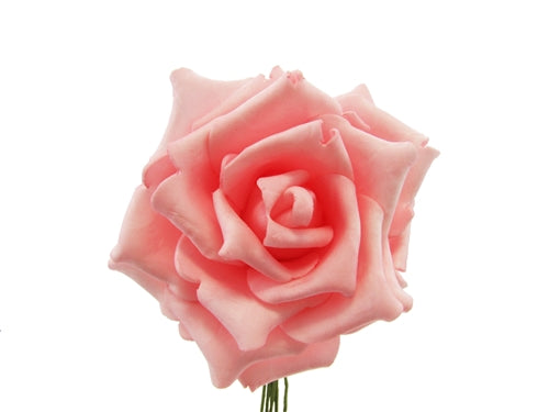 12" Foam Rose Flower Bouquet - 6 Heads (1 Pc)