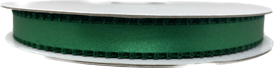 Cinta de picot satinado de 3/8" - Bordes emplumados (50 yardas)