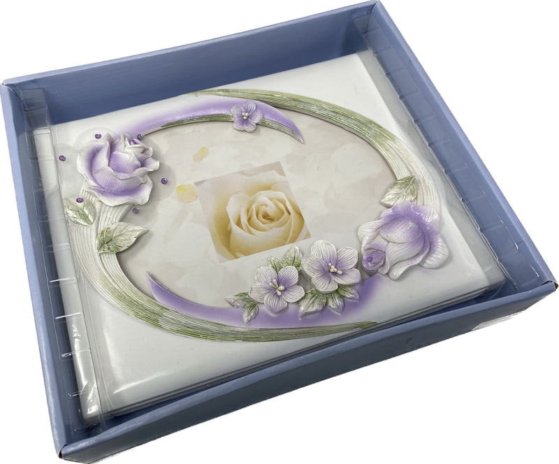 Load image into Gallery viewer, Premium Quinceanera Roses PICTURE FRAME Guest Book (Spanish) (1 Set)
