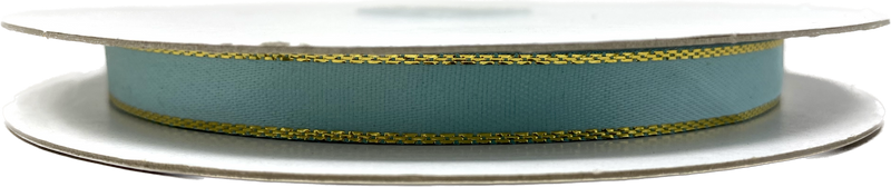 Load image into Gallery viewer, 3/8&quot; Satin Ribbon w/ Metallic Edges (50 Yds)
