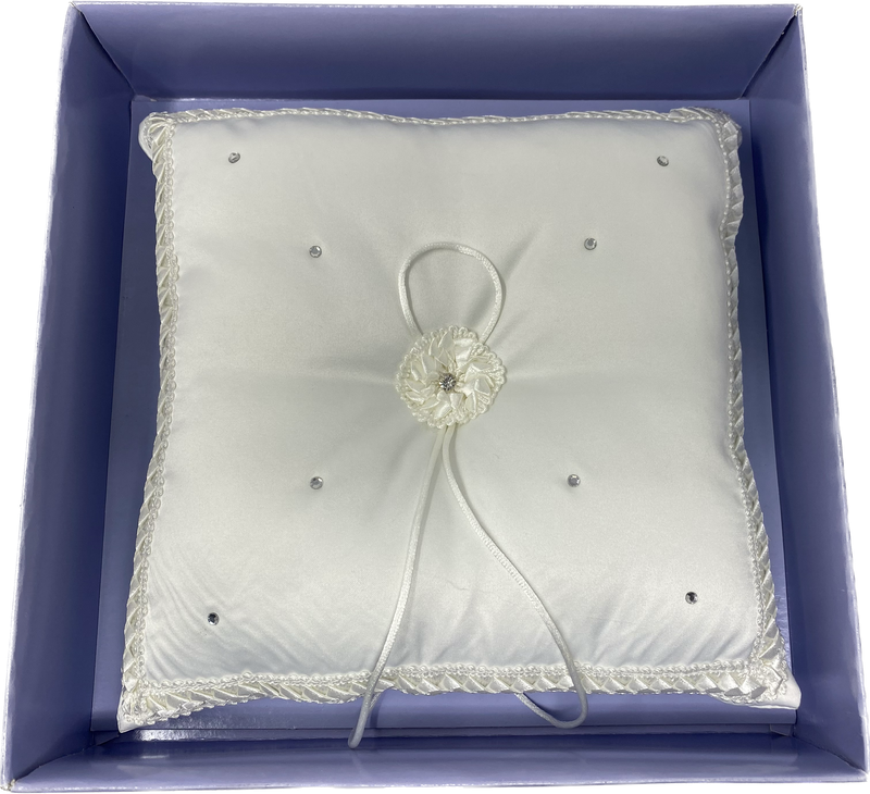 Load image into Gallery viewer, CLEARANCE - Premium Satin Ring &amp; Tiara Pillow - 22 Styles! (1 Pc)
