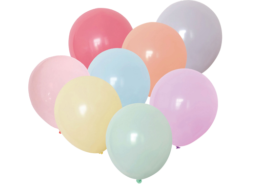 9" Pastel Macaron Latex Balloons (100 Pcs)