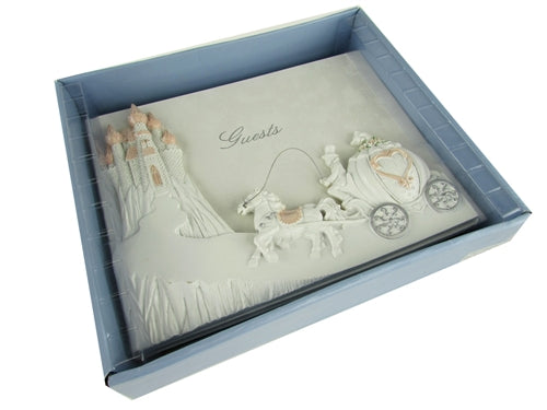 Load image into Gallery viewer, Premium Cinderella Design &quot;Guests&quot; Book (1 Pc)

