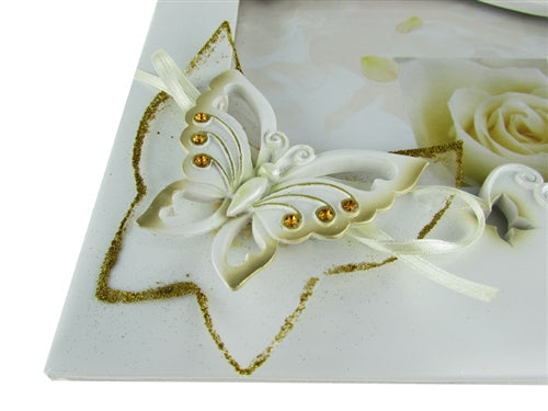 Premium Butterfly Design PICTURE FRAME Guest Book (1 Pc)