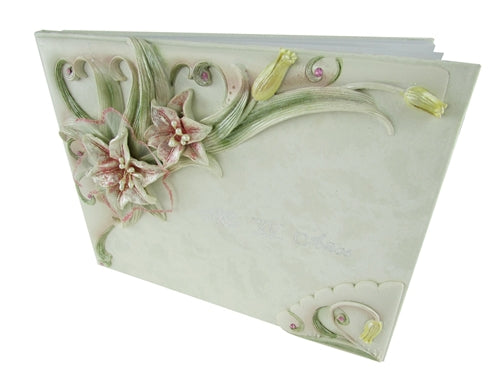 Load image into Gallery viewer, Premium Quinceanera Tiger Lily Design Guest Book (Spanish) (1)

