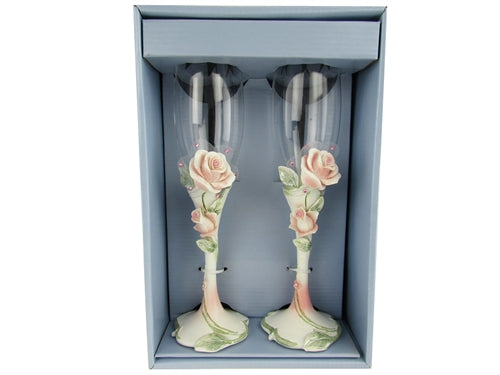 Premium Roses Design Cup Set of 2 (1 Set)