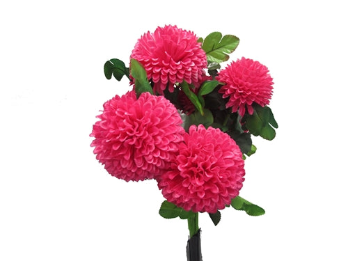 22" Satin Mum Bush - 7 Heads (1 Pc)