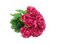 Load image into Gallery viewer, 18&quot; Rose Bush w/ Greenery (1 Pc)
