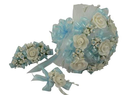 Round Artificial Bouquet #3 - Three Piece Set (Large Size) (1 Set)