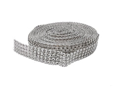 1" Diamond Mesh Bead Roll - 4 line (10 Yds)