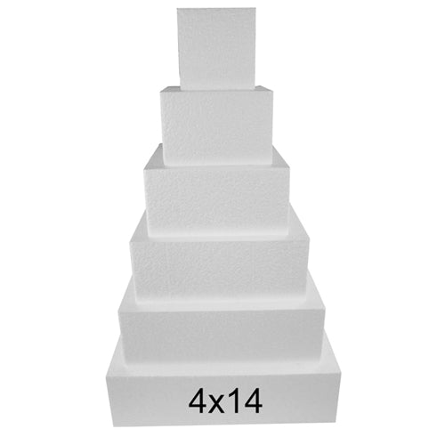 Load image into Gallery viewer, Foam Dummy Cakes - SQUARE- 4H&quot; x 14&quot; (1 Pc)
