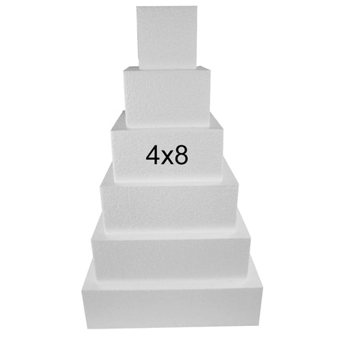 Load image into Gallery viewer, Foam Dummy Cakes - SQUARE- 4H&quot; x 8&quot; (1 Pc)
