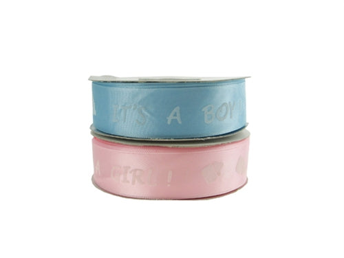 Cinta estampada de satén de 7/8