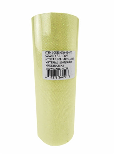 Load image into Gallery viewer, 6" GLITTERED Tulle Rolls (10 Yards)