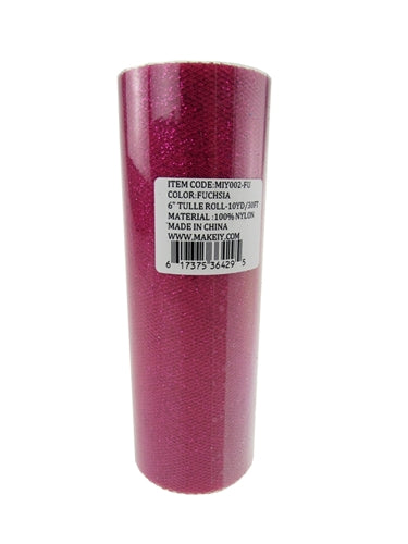 Load image into Gallery viewer, 6" GLITTERED Tulle Rolls (10 Yards)