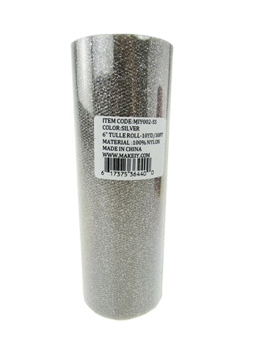Load image into Gallery viewer, 6" GLITTERED Tulle Rolls (10 Yards)
