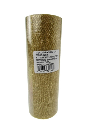 Load image into Gallery viewer, 6" GLITTERED Tulle Rolls (10 Yards)