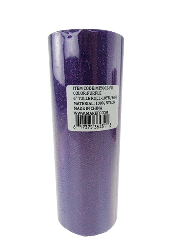 Load image into Gallery viewer, 6" GLITTERED Tulle Rolls (10 Yards)
