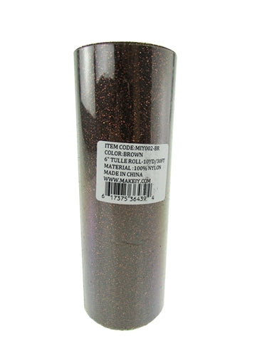 Load image into Gallery viewer, 6" GLITTERED Tulle Rolls (10 Yards)