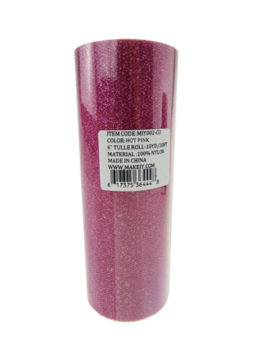 Load image into Gallery viewer, 6" GLITTERED Tulle Rolls (10 Yards)