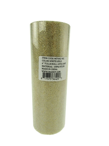 Load image into Gallery viewer, 6" GLITTERED Tulle Rolls (10 Yards)