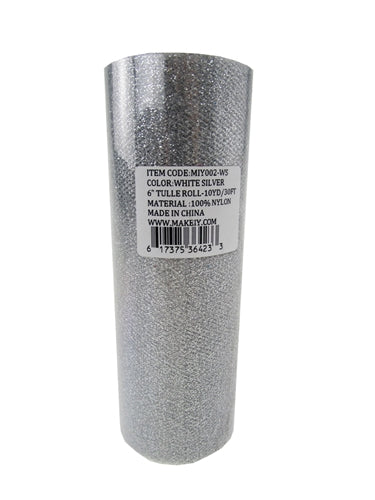 Load image into Gallery viewer, 6" GLITTERED Tulle Rolls (10 Yards)