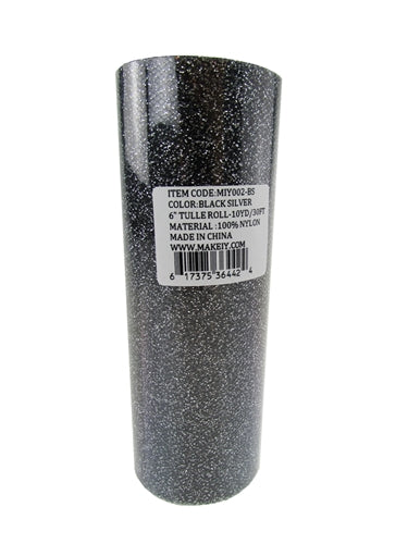 Load image into Gallery viewer, 6" GLITTERED Tulle Rolls (10 Yards)