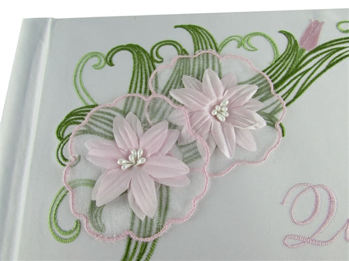 Load image into Gallery viewer, Premium Satin - &quot;MIS QUINCE ANOS&quot; - Guest Book - Tiger Lily (1 Pc)
