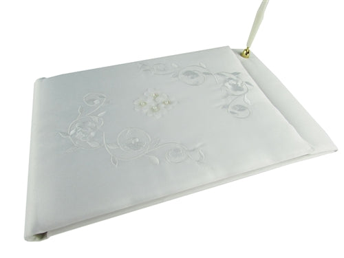 Premium Satin GUEST Book - Elegant Floral (1 Pc)