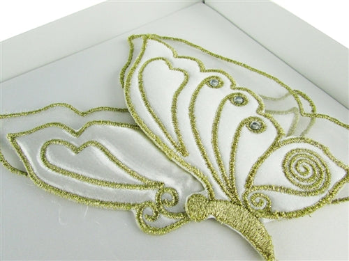 Premium Satin Embroidered Quinceanera Photo Album - Butterfly #1 (1 Pc)