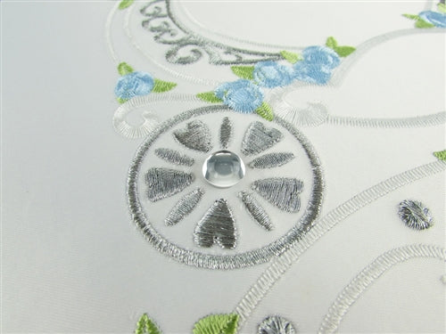 Premium Satin Embroidered Quinceanera Photo Album - Coach Design (1)
