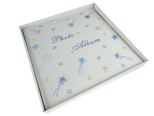Premium Satin Embroidered- Photo Album - Stars Design (1 Pc)