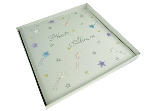 Premium Satin Embroidered- Photo Album - Stars Design (1 Pc)