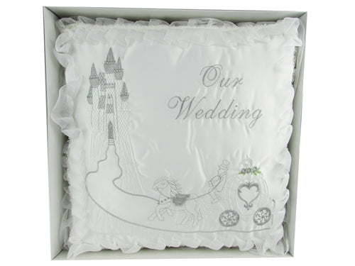 Premium - "WEDDING" - Kneeling Pillow - Cinderella Design (1 Pc)