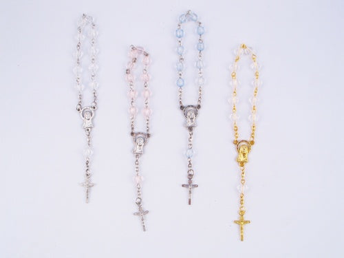 5" Miniature Rosary Favors - Round Bead (Higher Quality) (12 Pcs)
